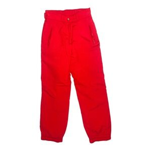 Vintage Tyrolia By Head Snow Pants Womens Size 14 Red Ski Retro 80s Chic